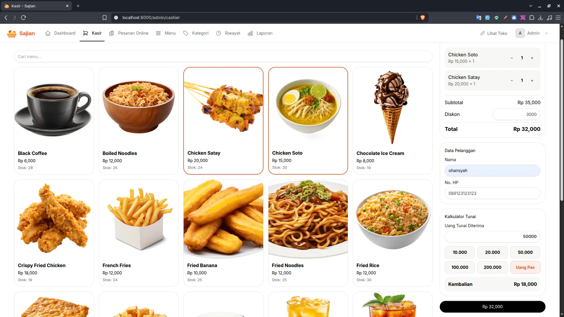 Sajian Mini Resto POS